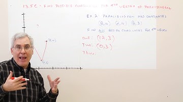 13-5C--Find Possible Coordinates for 4th Vertex of Parallelogram