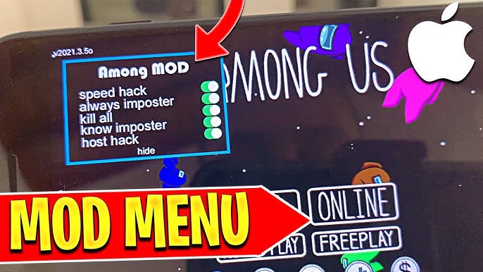 How To Get MOD MENU In Among Us Online! *Tutorial* (PC & Mobile Among Us  Mod) 