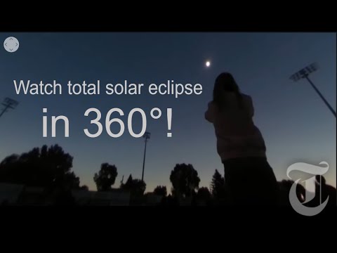 Watch a total solar eclipse in 360 video!