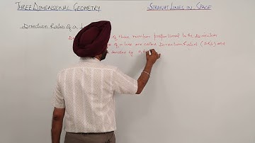 MUST SEE ICSE CLASS 11 MATH l Three Dimensional Geometry l Direction Ratio of a Line l L4