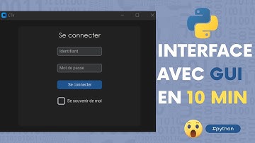 🐍PYTHON: Créer une Interface de Connexion GUI en 10 Minutes😳