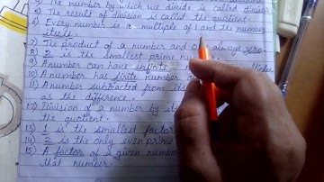 Bhartiyam Public School/Class 4/Maths/Fill up for SA1