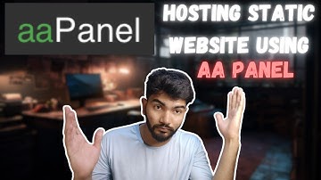 HOsting Static website on aa panel .