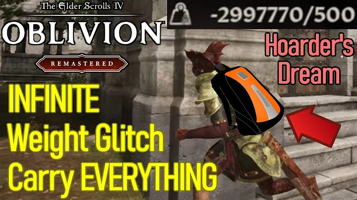 INFINITE Carry Weight Glitch, How to Get UNLIMITED Encumbrance, Loot Goblin Bug, Oblivion Remastered
