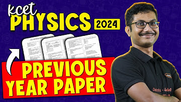 KCET 2025 - Previous Year Paper With Solution KCET 2024 Physics 📝🧲