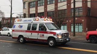 *HEAVY HORN USAGE* AMR Ambulance 321 responding to a fall with injuries
