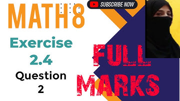 Q2 || Ex 2.4 || Math Class 8 || Real Numbers || Ocean of Knowledge