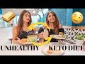 SWITCHING DIETS W/MY SISTER 🥑(KETO!!!) | Aashna Hegde