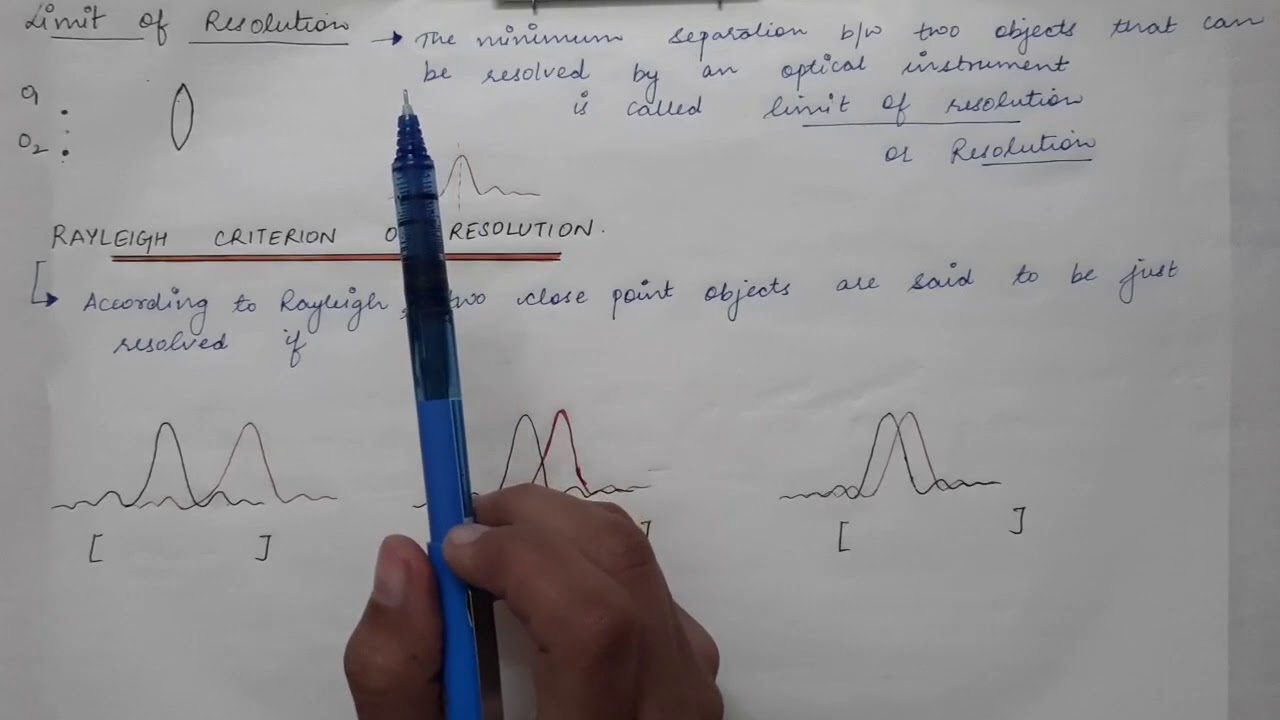 Lecture 42 | 3rd Semester | Resolving Power