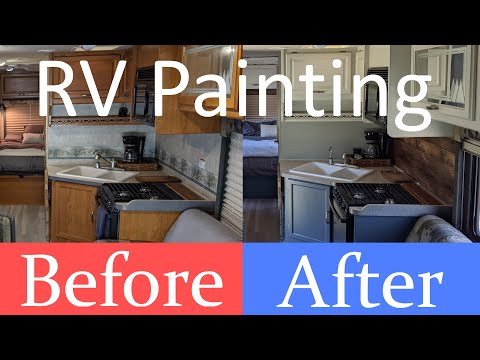 rv-remodel-renovation-/-how-to-paint-cabinets-&-wall-painting