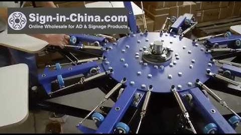 The Installation Video for 8 Color 8 Station Screen Printing Machine