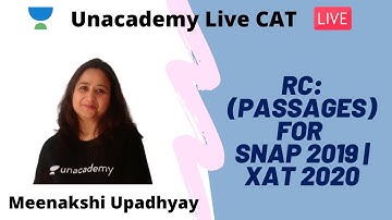 Reading Comprehension (Passages) for SNAP 2019 | XAT 2020 by Meenakshi Upadhyay