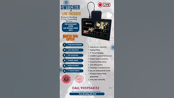 Video Switcher + Live Encoder with Internet Network Bonding with Touch Screen Display #livestreaming
