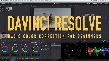 Basic Color Correction for Beginners in Davinci Resolve - NOT Color Grading!