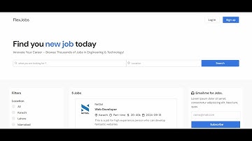 Built FlexJobs website using Mern Stack || ReactJs || NodeJs || MongoDB || TailwindCSS