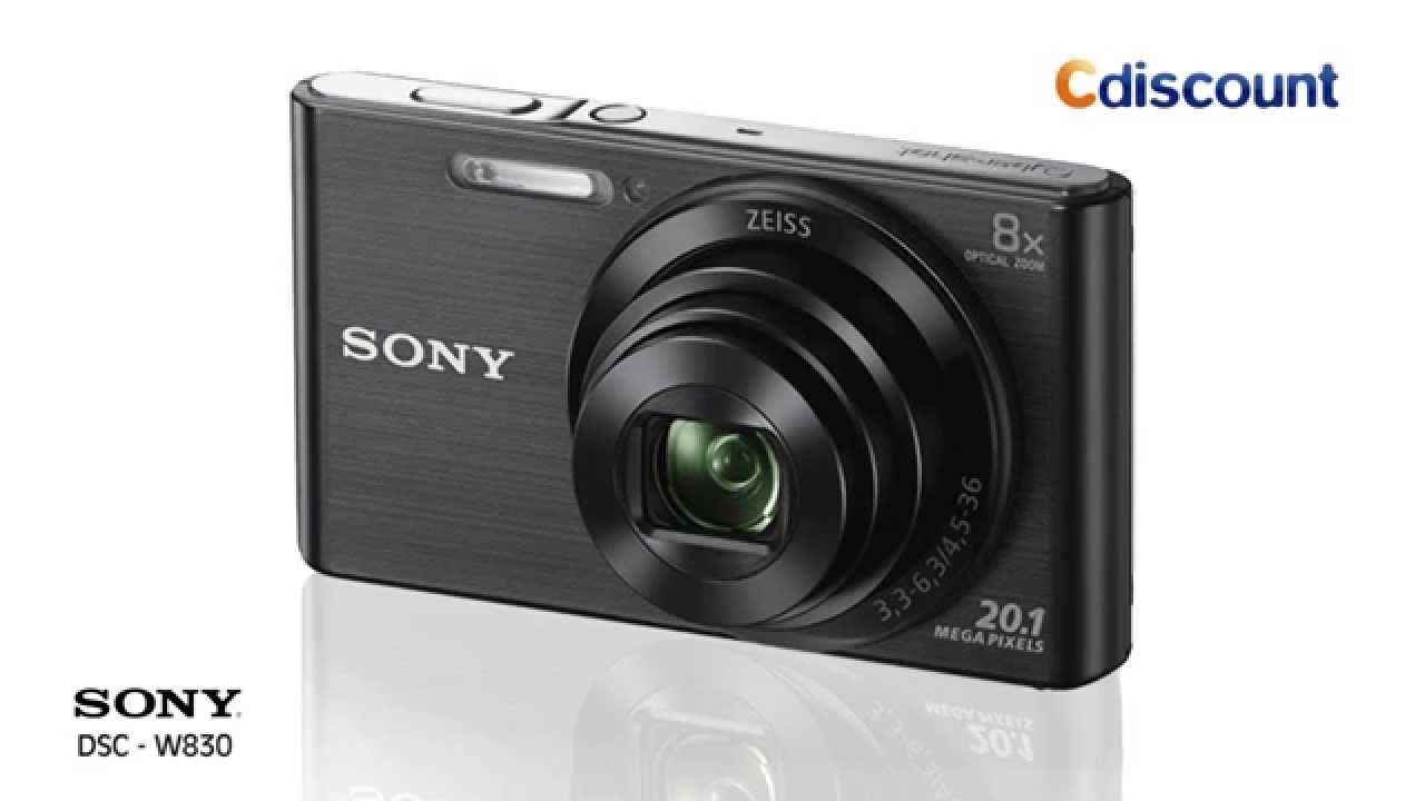 Câmera Digital Sony W830 20.1MP, 8x Zoom Óptico, Vídeos HD, Lentes