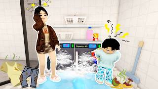 AA TRIES TO HELP MOMMY BUT MAKES A MESS INSTEAD | 💔 Livetopia Family Roleplay Roblox Indonesia
