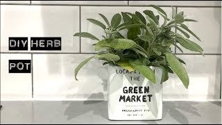 DIY Herb Pot | STYLE FILE