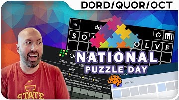 Can I SOLVE all 14 of these wordles on National Puzzle Day?