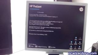 HP Proliant ML310 Gen8 First Start & Configuration