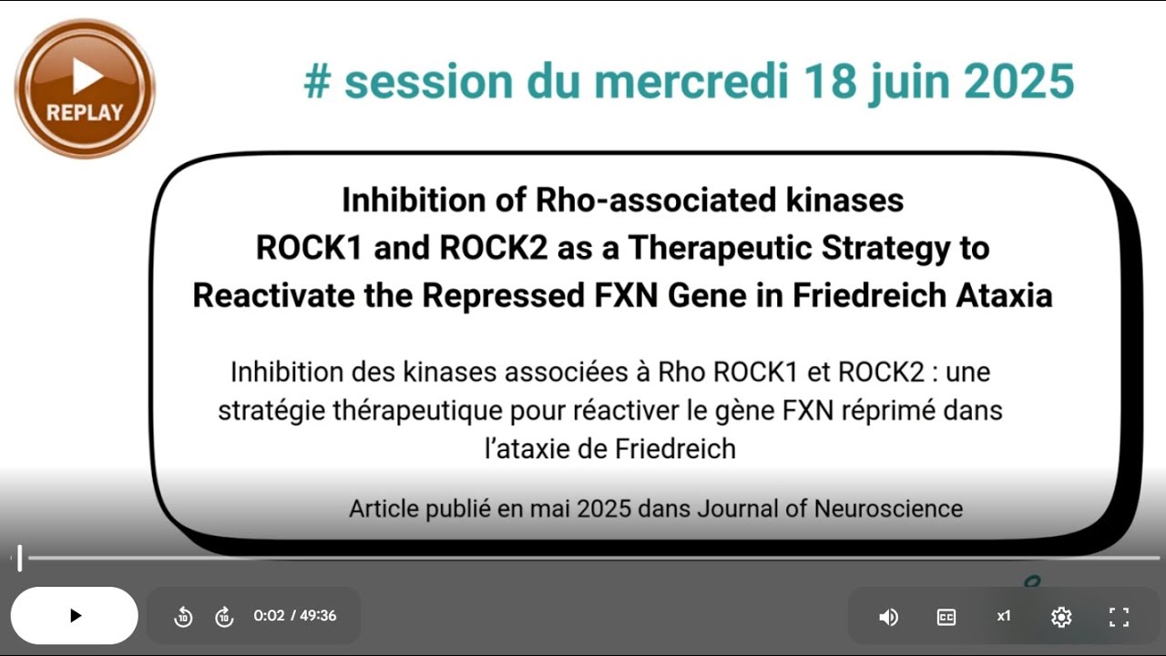 Inhibition des kinases Réactivation du gène FXN - Lecture critique d'article