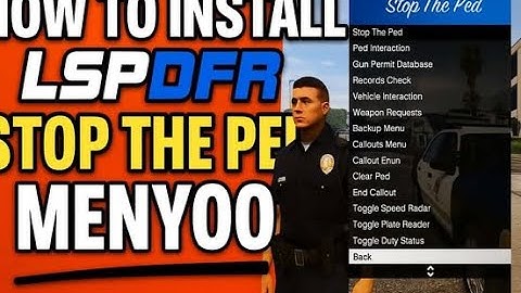 Install LSPDFR with Stop the Ped (Full Setup Guide 2025)”