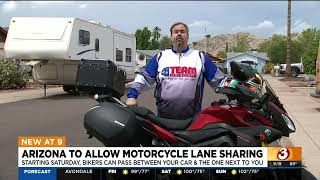 New Arizona law will allow bikers to lane share in some circumstances