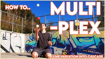 Multiplex Line Variation - Into 3 Ball Cascade | Juggling Tutorial