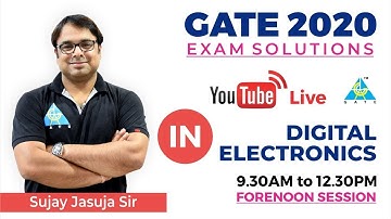 GATE 2020 Instrumentation Forenoon Question | Digital Electronics | Question 6 | Live session