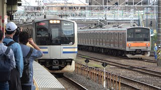 2020/10/14 内房線 E217系 Y-37編成 蘇我駅 | JR East Uchibo Line: E217 Series Y-37 Set at Soga