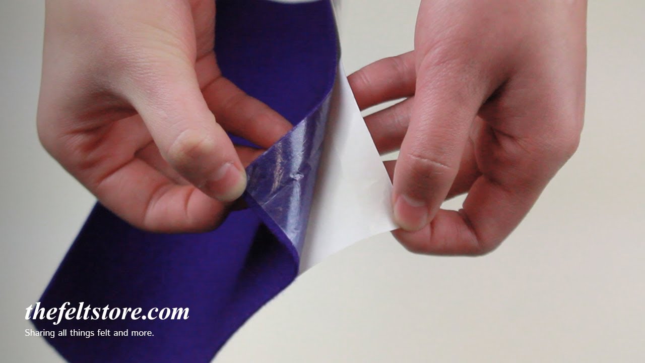 How to Peel Adhesive Felt