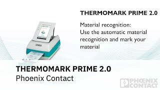 THERMOMARK PRIME 2.0: Materialerkennung