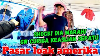 Pedagang Marah di Lautan Sepatu Bekas Pasar Loak Amerika