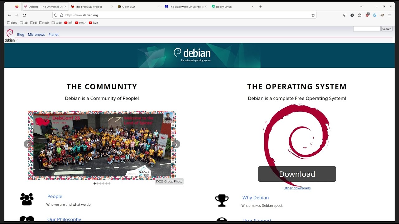 Linux and BSD Systems I use