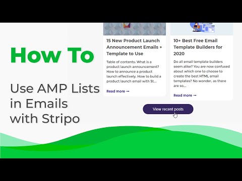 How to Use AMP Lists in Emails with Stripo