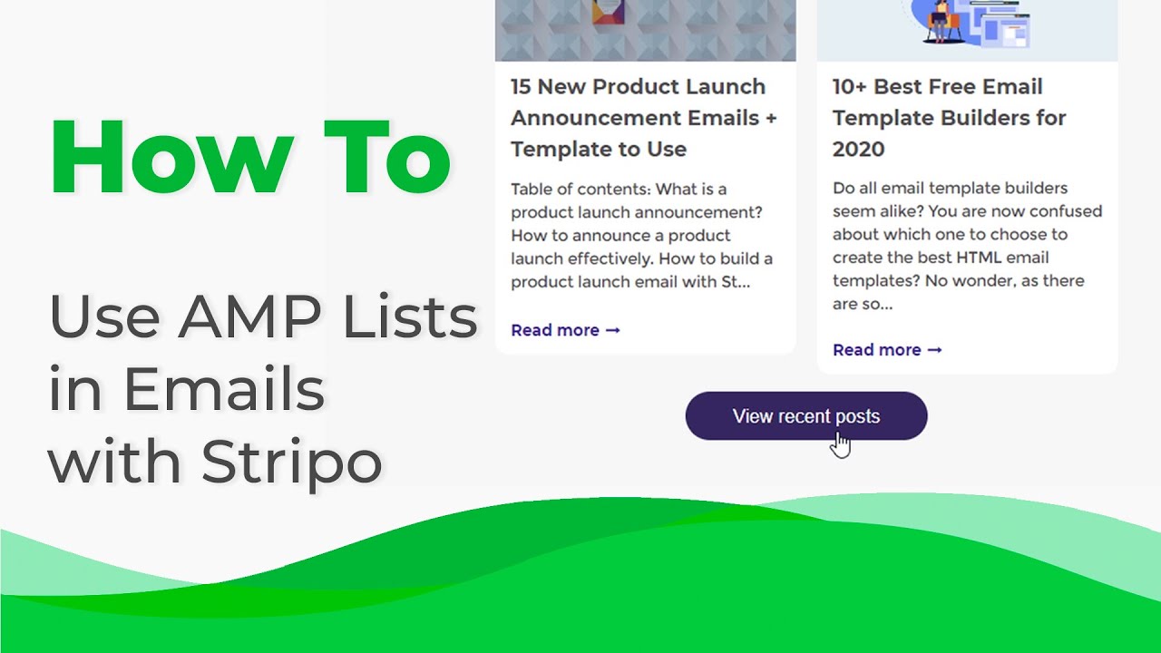 Come utilizzare gli elenchi AMP nelle e-mail con Stripo