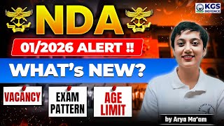 NDA 01 2026 Latest Update | NDA Exam Pattern, Age Limit, 2026 | NDA Notification 2026 | Arya Mam KGS