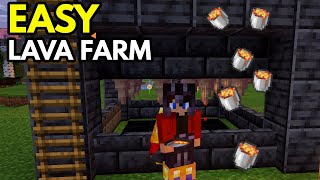 EASY Minecraft Lava Farm for Beginners