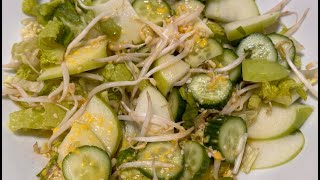 DELICIOUS green salad | salad recipe easy and healthy