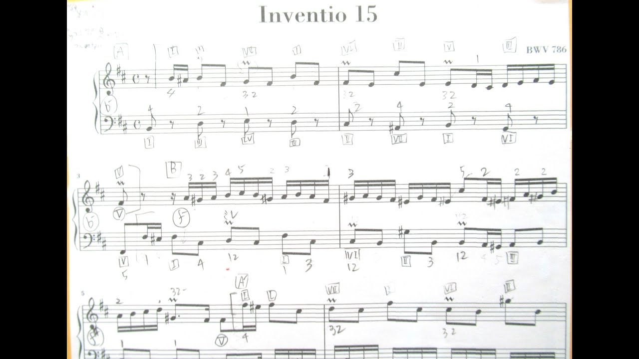 Invention 15, BWV786,  J. S. Bach (Henle Urtext Edition) (Retake)