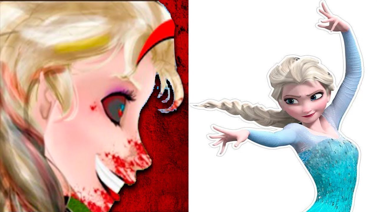 DISNEY ELISA FROZEN HORROR Version Art 2021 scary bhoot 9 YouTube