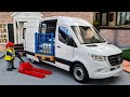 1:18 Mercedes-Benz Sprinter panel van 2018, Arctic white Norev [Unboxing]