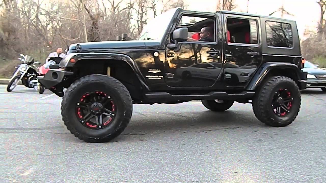 Black Jeep Wrangler Sahara at Mlk Park - YouTube