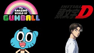 The Amazing World of Gumball X Initial D? [Warning EARRAPE Cool vibration]