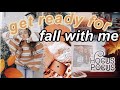 get ready for fall with me! room decor +fall treats
