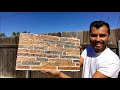 COMO HACER PANEL REVESTIMIENTOS DE $.50 CENTAVOS /$.50 cents backsplash stone panel