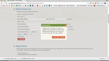 EasyKeeper batch entry of health events