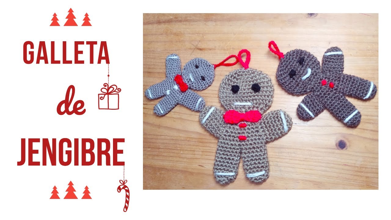 Como tejer Galleta de Jengibre a crochet