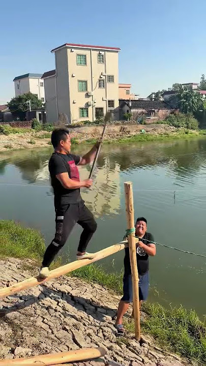 Rural Ingenuity: Leveraging Tools, Build a Solid Wooden Bridge!