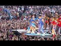 The beginning of the Spice Girls show at Wembley stadium